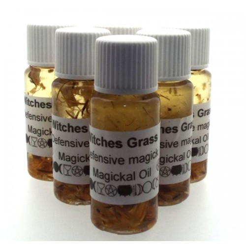 10ml Witches Grass Herbal Spell Oil Defense Magick